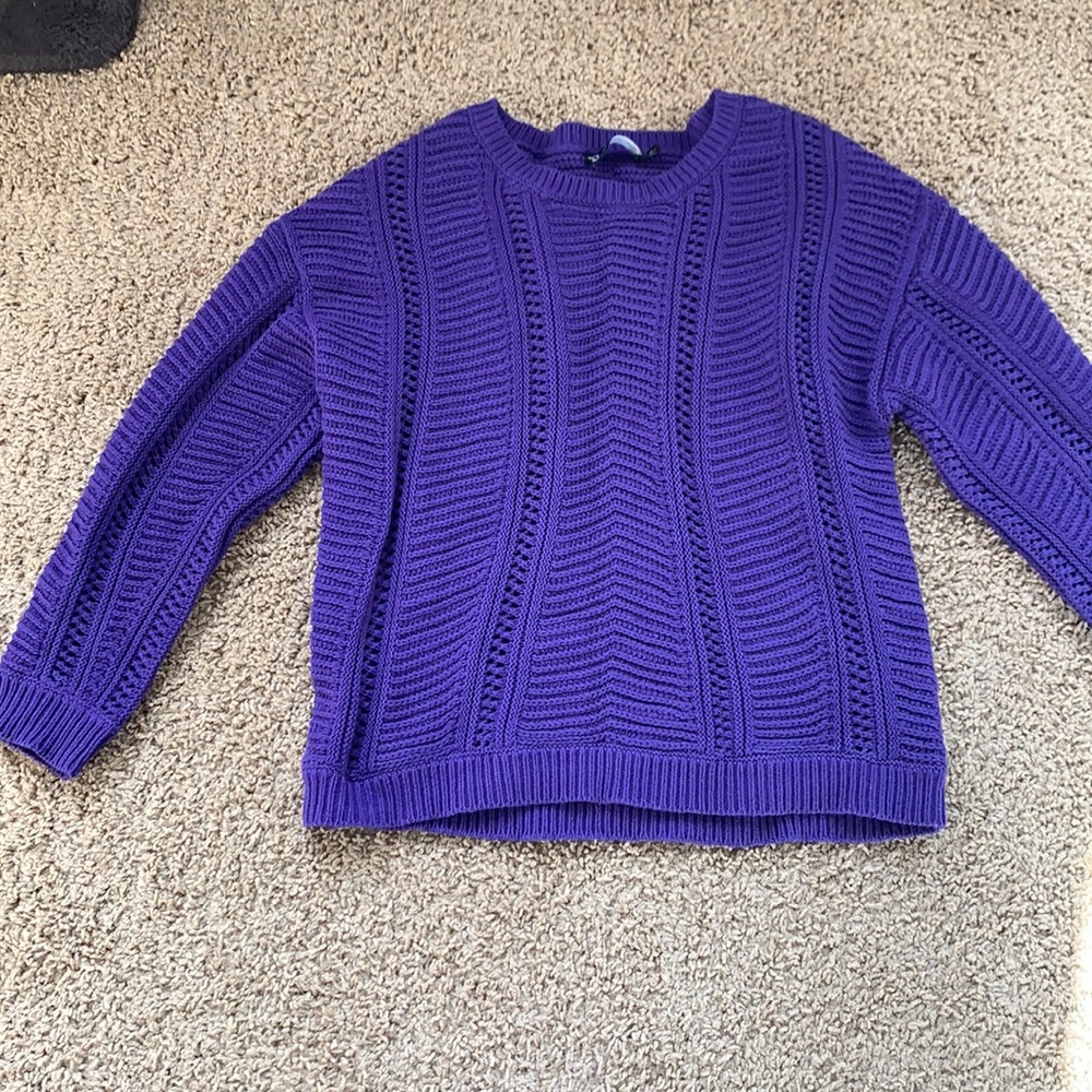 New York and company purple sweater size medium